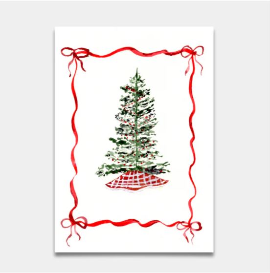 Tree & Bows Holiday Card (5)