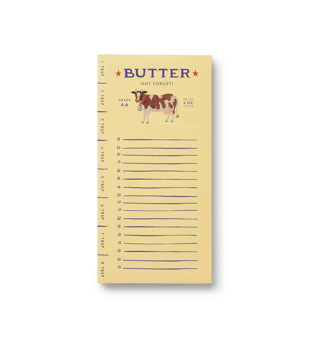 Butter Not Forget Market Notepad