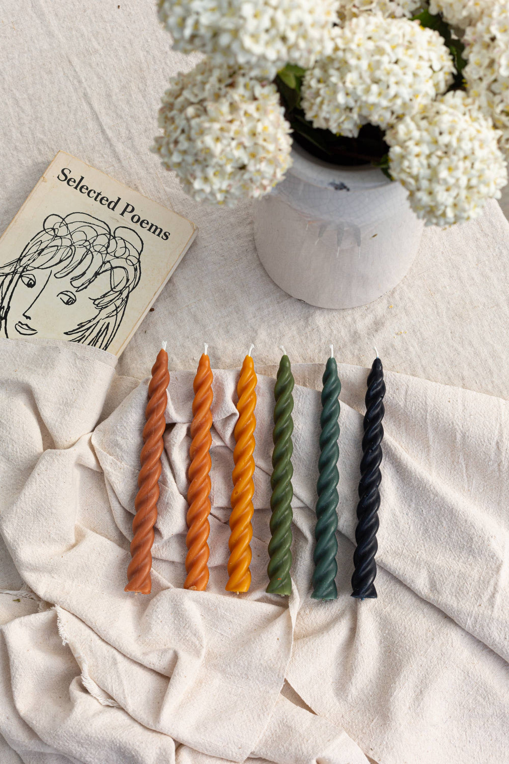 Dusk Beeswax Tapers