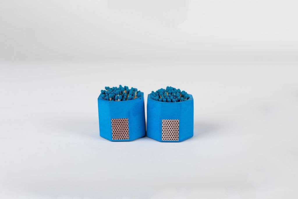 Blue Match Holder