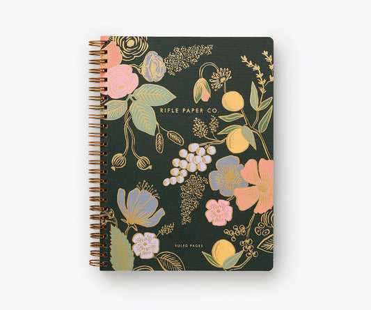 Spiral Notebook - Dark Floral Colette