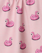 Flamingo Floatie Tea Towel