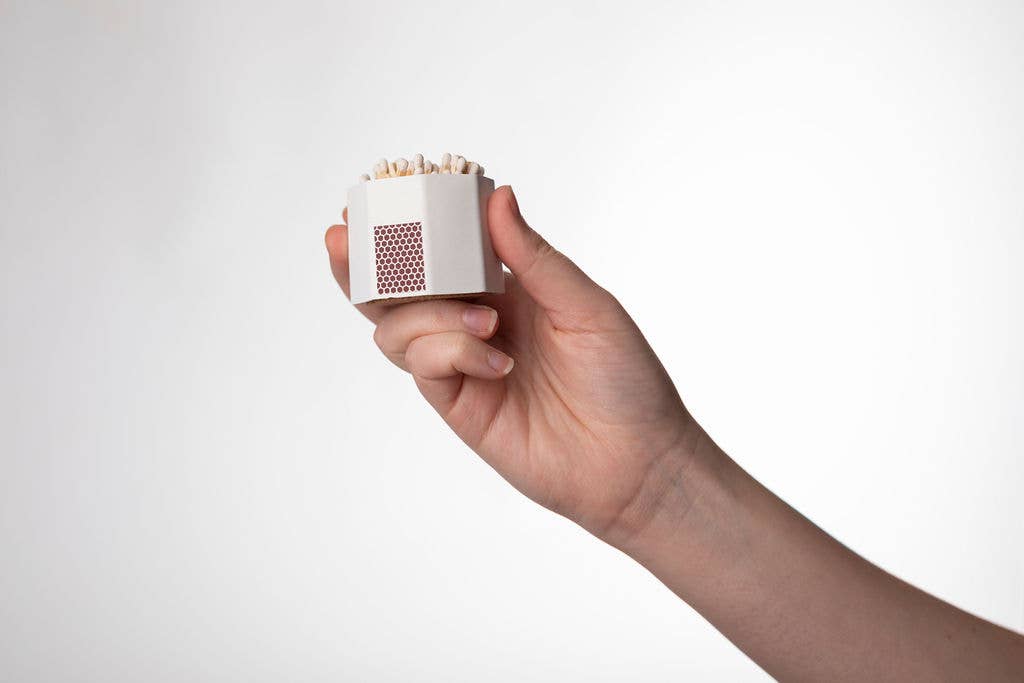 White Match Holder