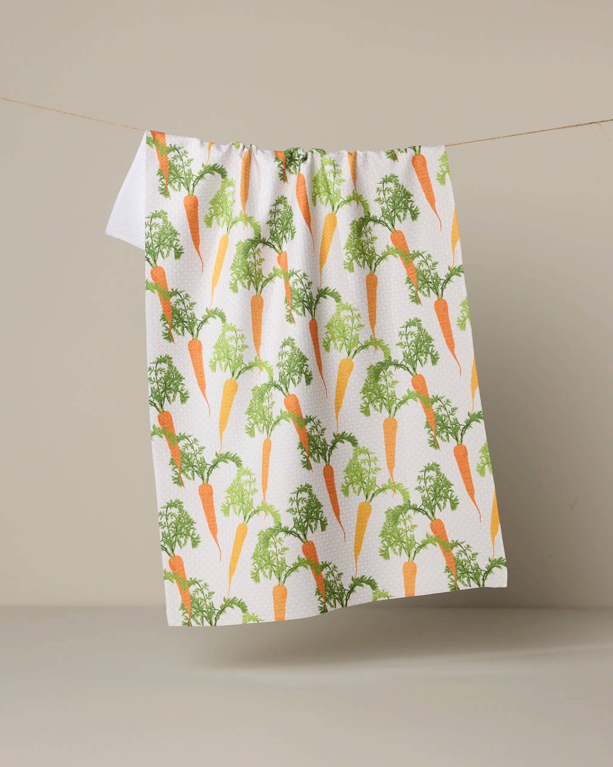 Happy Carrots Tea Towel