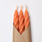 Rust Beeswax Tapers