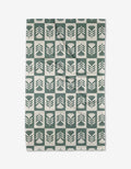 Green Flower Patch Tea Towel