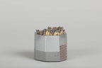 Painted Silver Match Holder