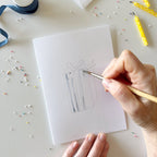 Celebrate paintable notecards
