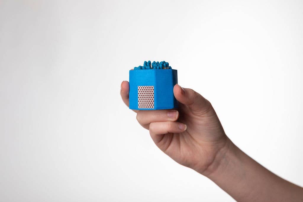 Blue Match Holder