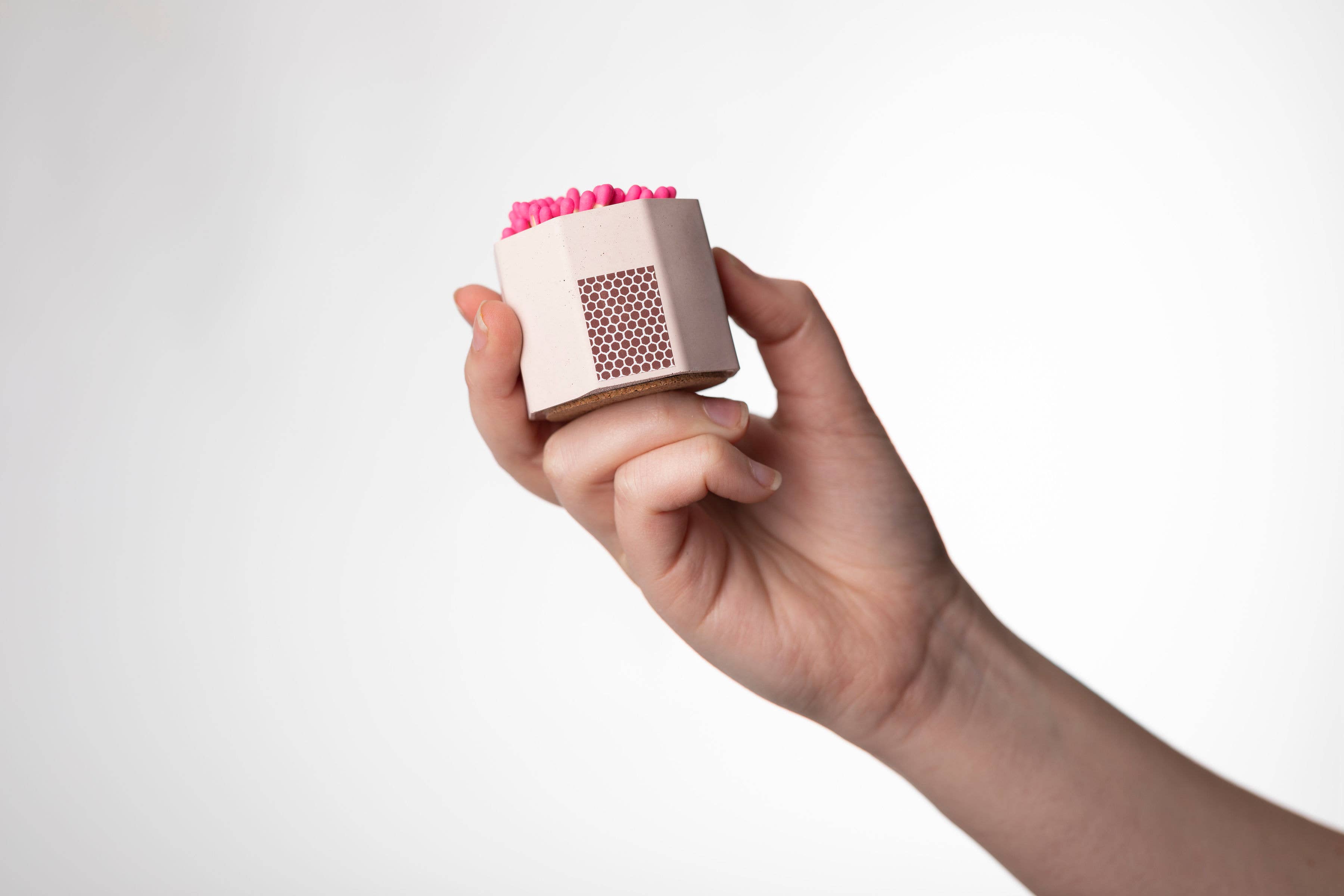 Pink Match Holder