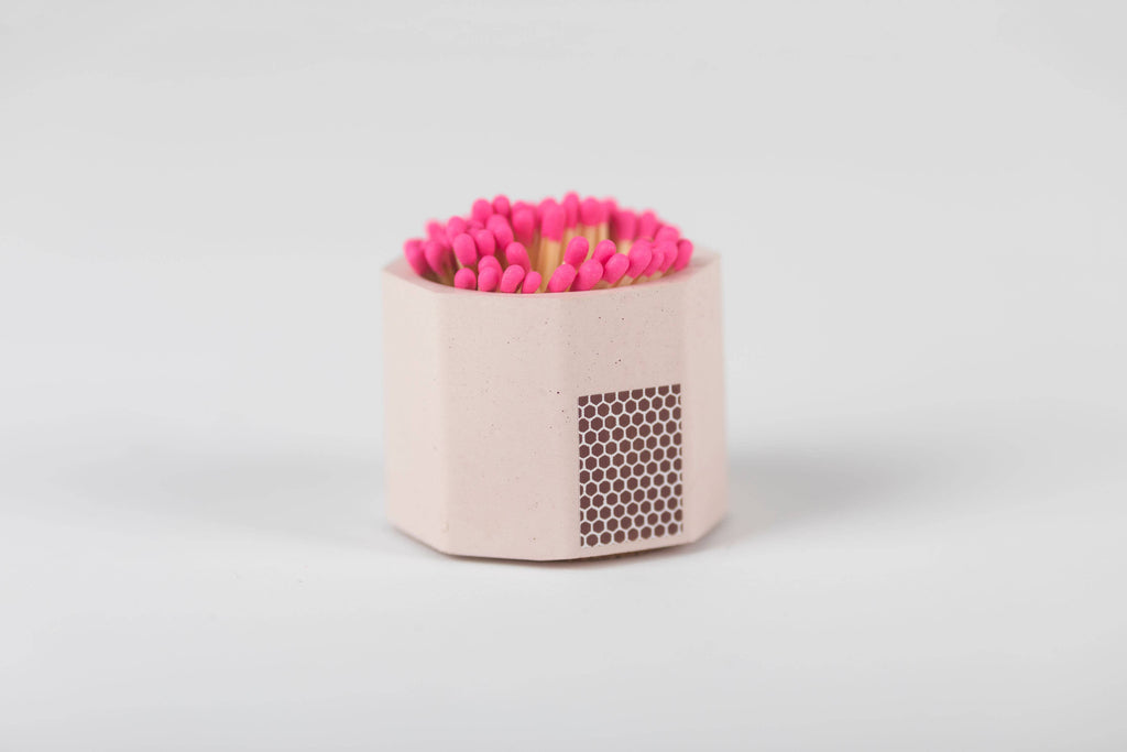 Pink Match Holder